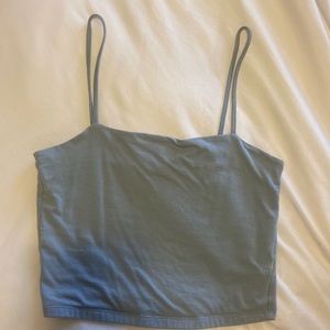 Super soft light blue Pac Sun Cropped tank